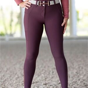 Free ride equestrian plum lux | knee patch | xxs regular